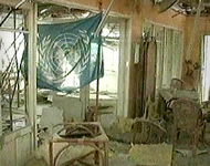 UN club destructed by Palestinian gunmen