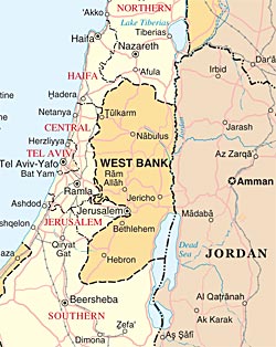Israeli-Palestinian-Jordanian border