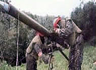 Hezbollah members in action