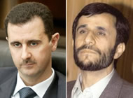 Syrian President Assad and Iranian President Ahmadinejad