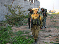 Infantry soldiers in ground operation in the Gaza Strip