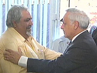 President Katzav visiting Shfaram