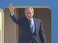 President Bush arrives in Israel