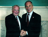 Noah Flug with Mayor of New-York Michael Bloomberg