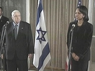 PM Sharon | Secretary of State Rice