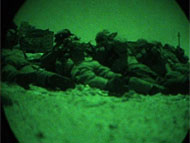 IDF forces operating at night in the Gaza Strip