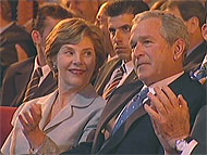 Laura and George Bush
