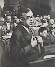 Jabotinsky in the 17th Zionist Congress in Basel, 1931