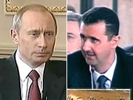 Russian President Putin and Syrian President Assad