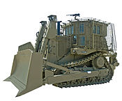 Israeli IDF Caterpillar D9 armored bulldozer, which is used by the IDF Combat Engineering Corps for clearing heavy belly charges and booby-trapped buildings. (photo by: Zachi Evenor, CC BY 3.0)
