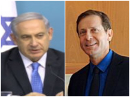 L: Benyamin Netanyahu, R: Yitzhak Herzog
