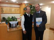 Chanan Ziderman meets with Jonathan Boiskin, Chief Development Officer with United Synagogue of Conservative Judaism.