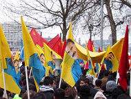 PKK supporters in London, April 2003. (Licensed under Creative Commons Attribution)