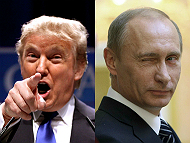 Trump and Putin collage