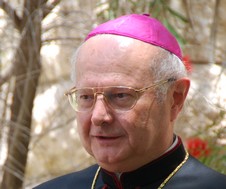 Cardinal Marc Ouellet at IsraCast Studios in Jerusalem