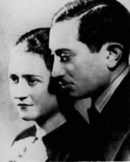 Simon Wiesenthal and his wife Cyla, 1936