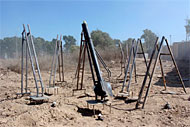 Qassam rocket launchers (Photo: IDF)