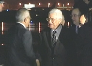 Mahmoud Abbas Landing in U.S.