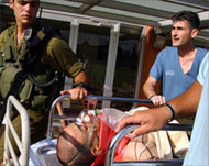wounded Israeli soldier