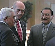 Abbas, Olmert and Mubarak in Sharm el-Sheik