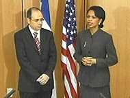 FM Silvan Shalom & Condoleezza Rice