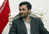 Iranian President Mahmoud Ahmadinejad