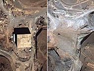 The Syrian Nuclear Reactor - before and after