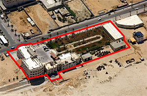 Headquarters of the Hamas Terrorist Organization that was used as Yassir Arafat's Main Offices. Hamas took over the facility in June 2007 during the Gaza takeover. Now the facility is used by Hamas as its central offices to direct terrorism operations. The facility is also the office of Ismail Haniyeh - the Hamas Prime Minister.