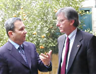 Dennis Ross with Ehud Barak (Image:U.S. Department of State)