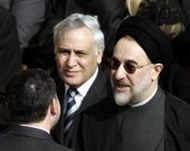 President Moshe Katzav and Iranian President Hatami (archive)