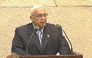 PM Ariel Sharon at the Knesset