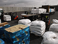 Humanitarian aid transfered by Israel to the Gaza Strip