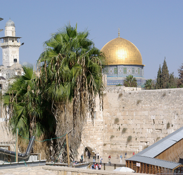 Jerusalem Dome of the rock and Western Wall