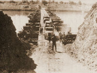 Israeli forces crossing Suez Canal during the Yom Kippur War