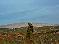 IDF soldier on Israel's Northern border (Matan Portnoy, IDF Spokesperson Unit)