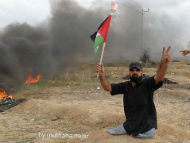Ibrahim Abu Thuraya during the clashes