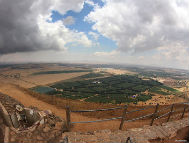 Israeli-Syrian Boarder view from the Golan Heights (photo credit: Sam Mugraby, Photos8.com)
