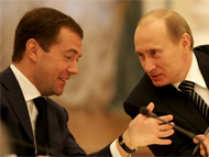 Dmitry Medveded and Vladimir Putin (photo: www.kremlin.ru)