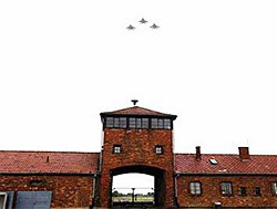 Israel Air Force flight over Auschwitz