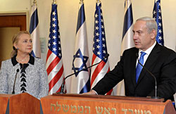 Hillary Clinton and Benjamin Netanyhu