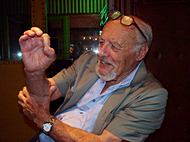 Israeli photographer David Rubinger at IsraCast (CC Avi Yaffe)