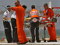 Capt.Ezra Lakia, seriously wounded