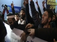 Muslims protest against the media's "slandering" of the prophet