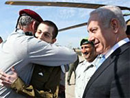 Gilad Shalit and IDF Chief of Staff Benny Ganz