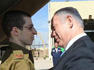 Gilad Shalit and Binyamin Netanyahu
