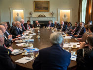 President Barack Obama meets with Members of Congress to discuss Syria in the Cabinet Room of the White House. (Official White House Photo by Pete Souza)