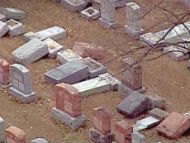 Vandalized Jewish Cemetery in St. Lious