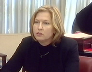 Justice Minister Tzipi Livni