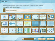 The Task Pool - Over 20 different cognitive tasks.