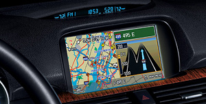 A closer look at the Acura built-in navigation panel